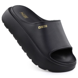 Flip sport femminili su una spessa suola nera Big Star RR274A567 nero