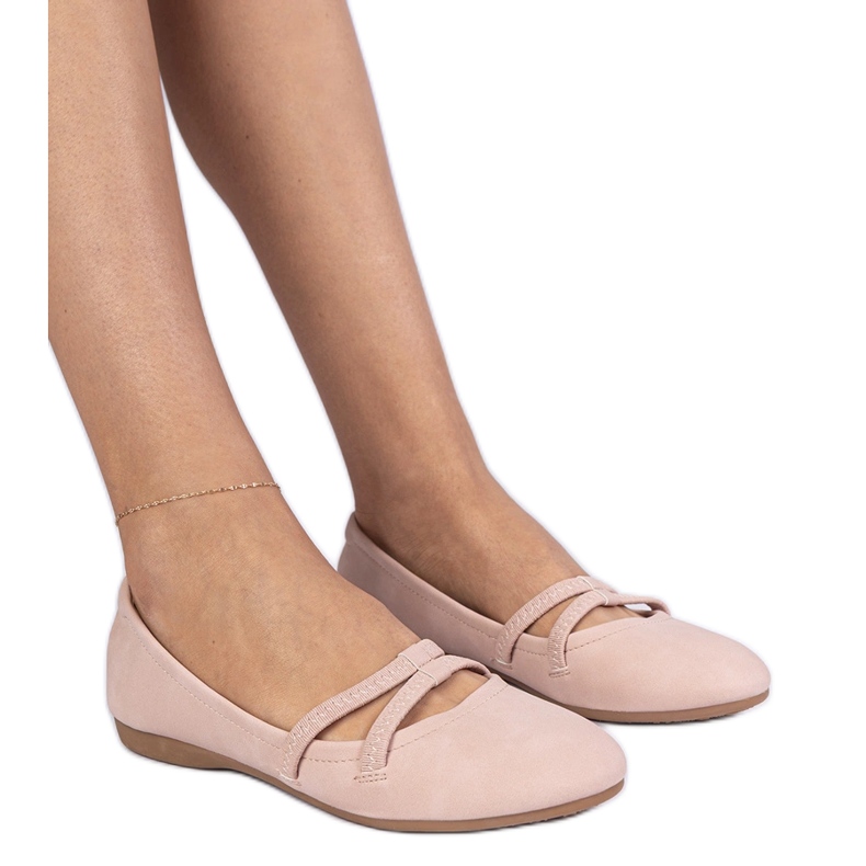 Pink Women's Ballerinas con un ecologico opaco rosa