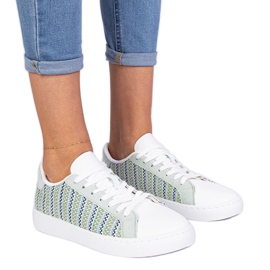 Sneaker materiali da donna verde