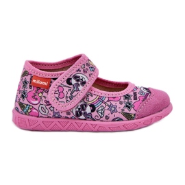 Pantofole per bambini in panda rosa