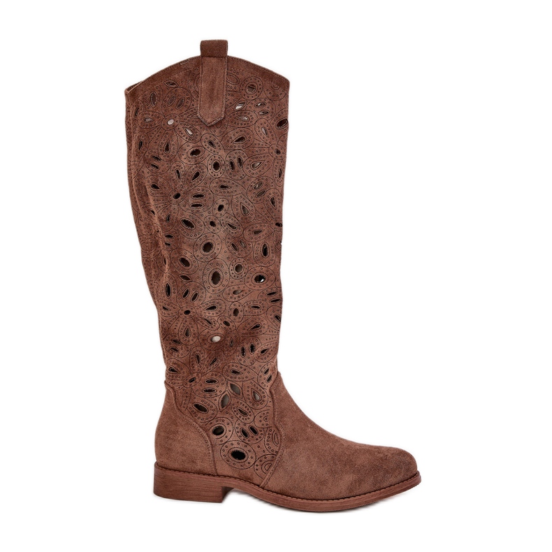 S.Barski Tacchi piatti openwork hy51-176 marrone