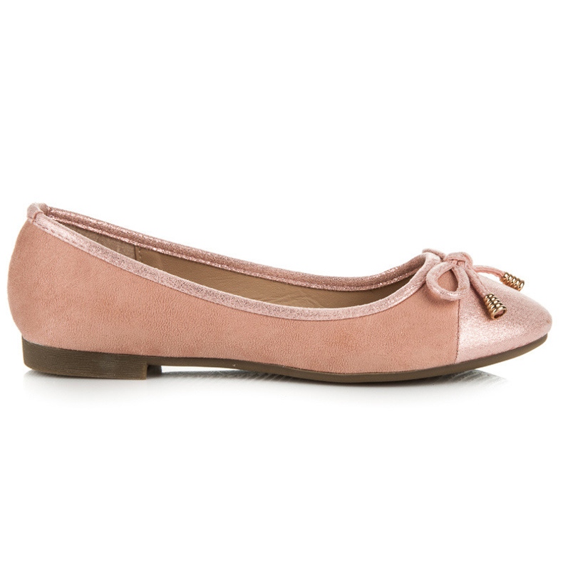 Super Me Ballerine in camoscio rosa