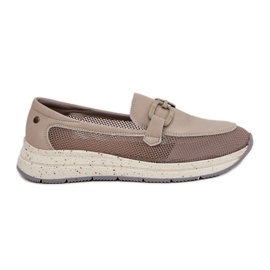 S.Barski Mocassini in pelle femminile d &amp; a tw210 grigio