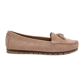 S.Barski Mococcasin in pelle scamosciata classica da donna S. Barski LR51-548 beige