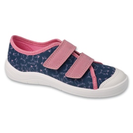 Scarpe da ginnastica per bambini Befado con velcro 772Y012 rosa/blu navy