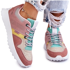 Big Star Sneaker da donna delle donne femminili rosa-beige