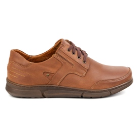 Polbut Scarpe da uomo casual j55 cammello marrone