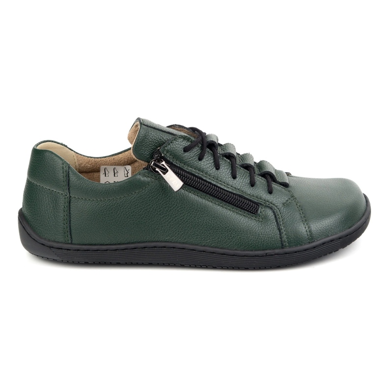 Olivier Scarpe minimaliste donne in pelle scalzo 1242 verde