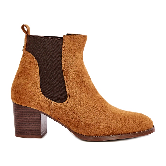 Stivali da donna eco-zamszu chelsea marrone