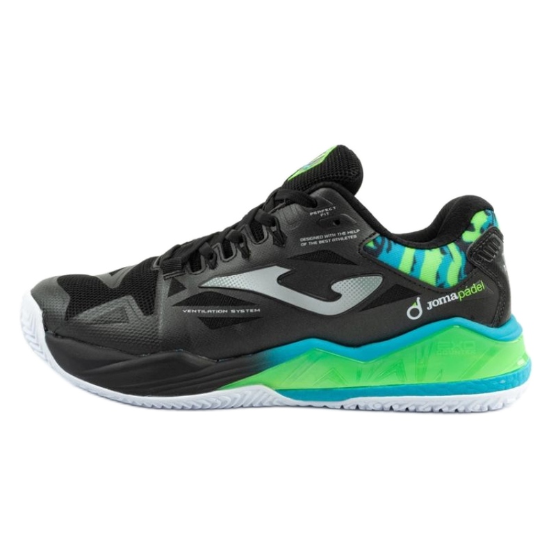 Scarpe a padla joma spin Men 2501 tspins2501om nero