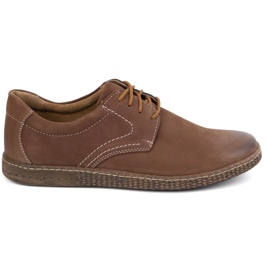 KOMODO Scarpe da uomo in pelle casual 933/2 marrone
