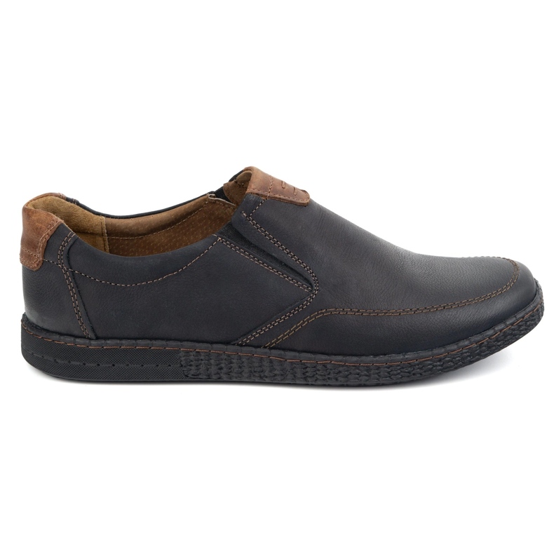 KOMODO Scarpe da uomo in pelle casual 854/2 nero