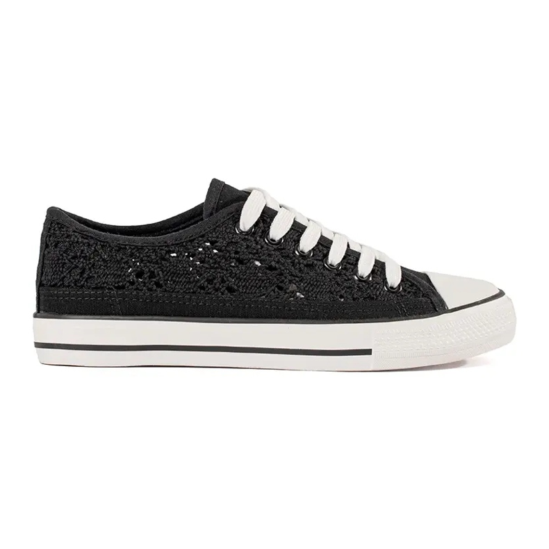 Sneaker legate open nere nero