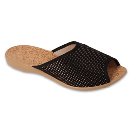 Slifori femminili Befado PU 254d159 Inserto di sughero nero