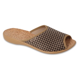 BEFADO SLIPERS DELLE DONNE PU 254D161 Inserto di sughero nero