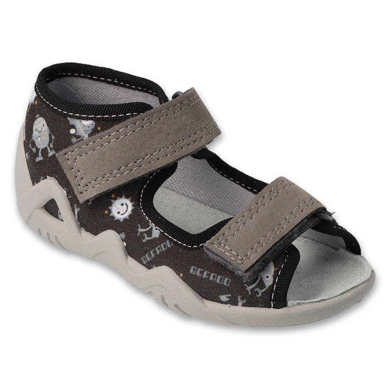 Slifori per bambini di Befado 350p054 Inserto nero in pelle
