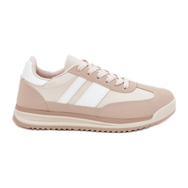 Scarpe sportive da ginnastica da donna beige