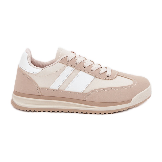 Scarpe sportive da ginnastica da donna beige