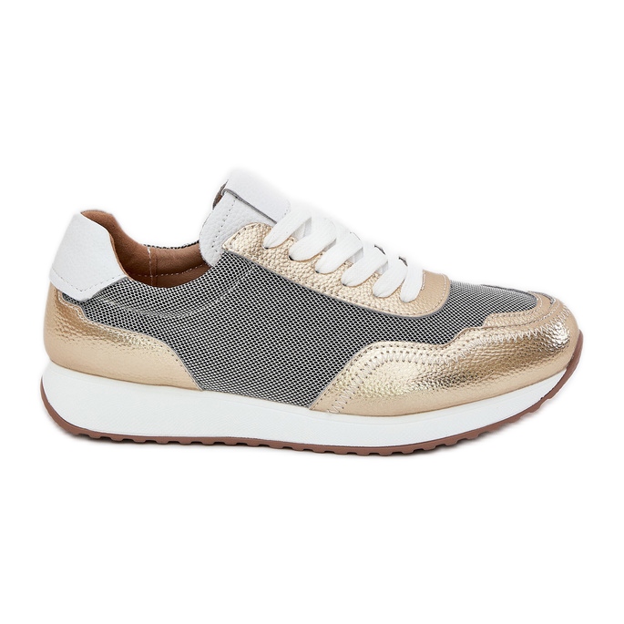 S.Barski Scarpe sportive in pelle Donne LR51-847 PLN d'oro