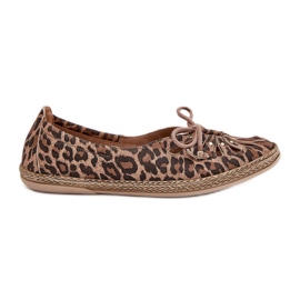 Zazoo Ballerinas naturale Ballerinas Leopard Leopard Print 10179 Brown marrone