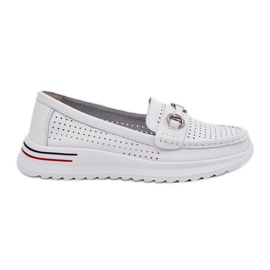 Openwork Vinceza Natural Ballerinas 95331 White bianco