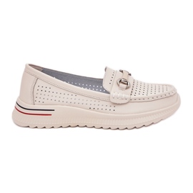 Openwork Vinceza 95331 Natural Ballerinas beige