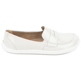 Olivier Mares di pelle minimalista a piedi nudi femminile 1280 ECRU bianca