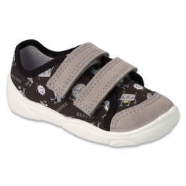 Slifori per bambini di Befado 907p163 Space Black Creatures grigio