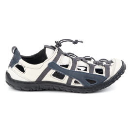 Olivier Scarpe per biciclette in pelle maschile 262kz bianca