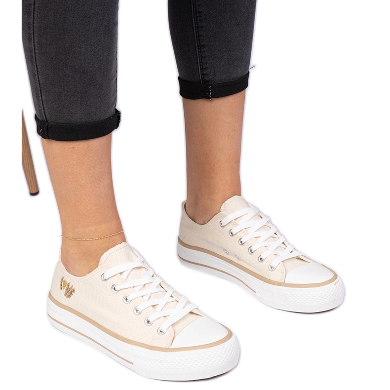 Sneaker femminili classiche beige
