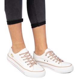 Sneaker da donna classica marrone bianco