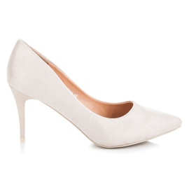 Ideal Shoes Tacchi alti in pelle scamosciata marrone