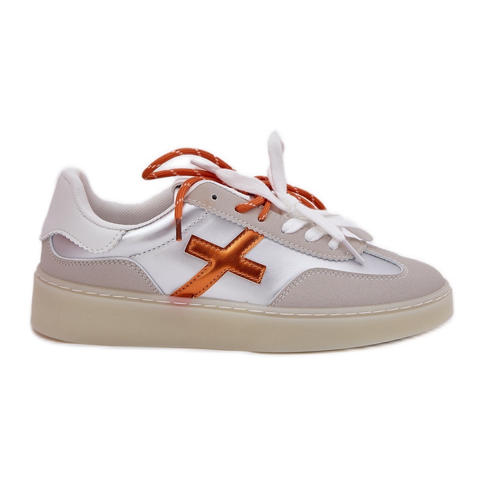 Scarpe sportive basse delle donne d'argento