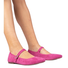 Pink Ballerinas di Ekozamsz con zirconi rosa