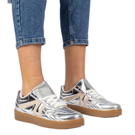 Sneaker Silver Sneaker laccate d'argento