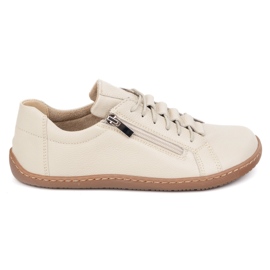 Olivier Scarpe minimaliste donne in pelle scalzo 1242 beige
