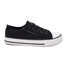 Pizzo nero -up sneaker basse
