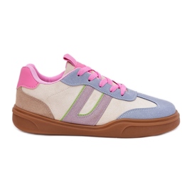 Sneaker femminili con Eco Suede Multicolor beige