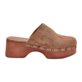 Clogs Flip -Flip -Flops con eco sidrali cammelli marrone
