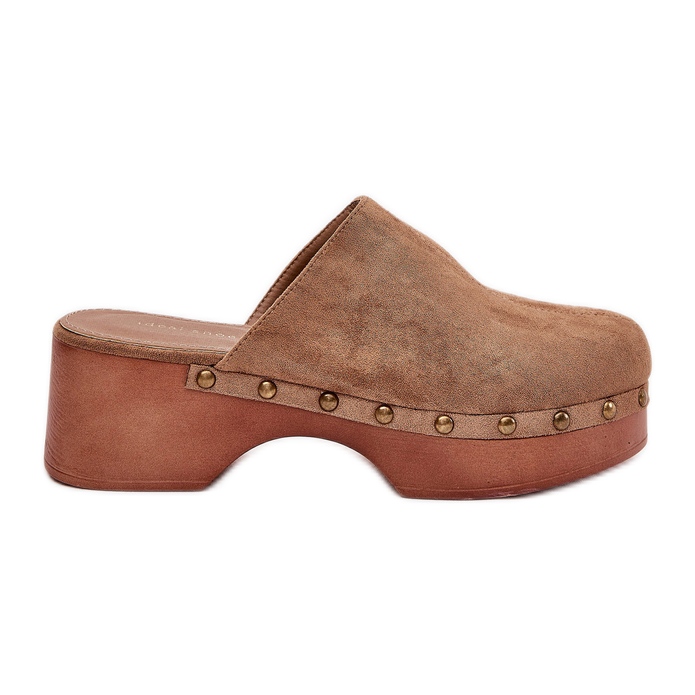 Clogs Flip -Flip -Flops con eco sidrali cammelli marrone