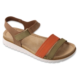 Sandali in pelle femminile Befado 158d291 marrone