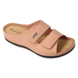 Slifori di cuoio da donna Befado 158d281 rosa