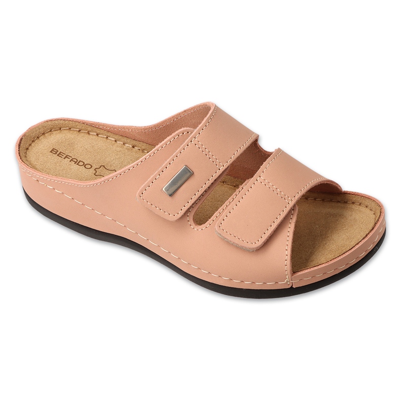 Slifori di cuoio da donna Befado 158d281 rosa