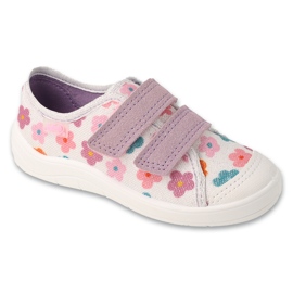 Slifori per bambini di Befado 772x017 con fiori colorati rosa