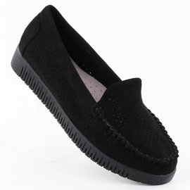 Mocassine openwork tele Black Potocki 25-11316 nero