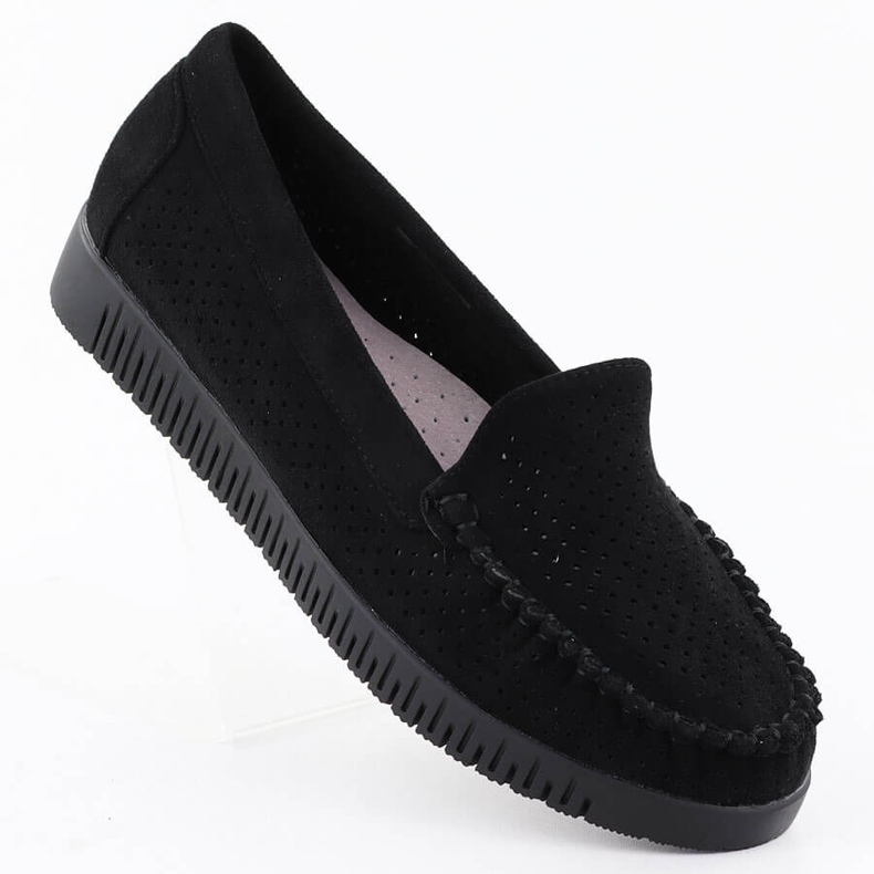 Mocassine openwork tele Black Potocki 25-11316 nero