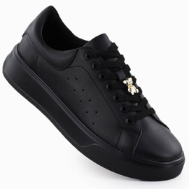 Cambell Scarpe sportive in pelle femminile con cammell nero sz00635 orsacchiotto
