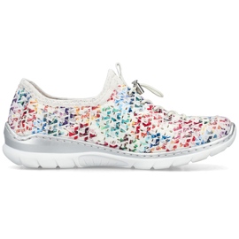 Scarpe sportive da donna Openwork White Rieker L3252-90 bianco