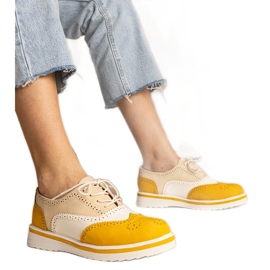 Scarpe Oxford classiche gialle giallo