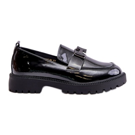 Vinceza 62187 Moccasine laccate nero
